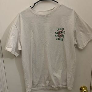 Anti social social club snake tee very worn Xl